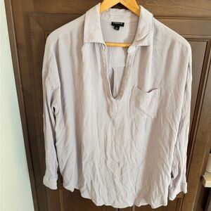 Torrid Men's Casual Light Gray Button Down Shirt